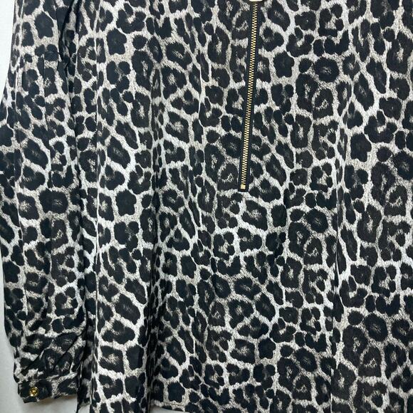 Michael Kors|Women's leopard long sleeve blouse - Picture 10 of 13